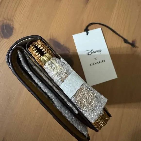 🐭Disney X Coach Essential Billfold Wallet With Mickey Mouse And Friends - Picture 9 of 11